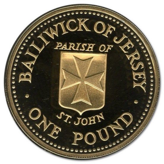 Jersey 1 Pound - Elizabeth II St. John; Gold Proof