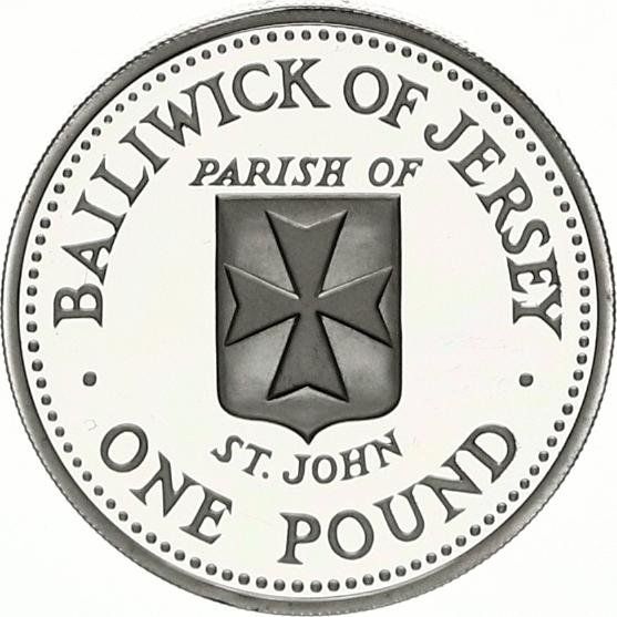 Jersey 1 Pound - Elizabeth II St. John; Silver Proof