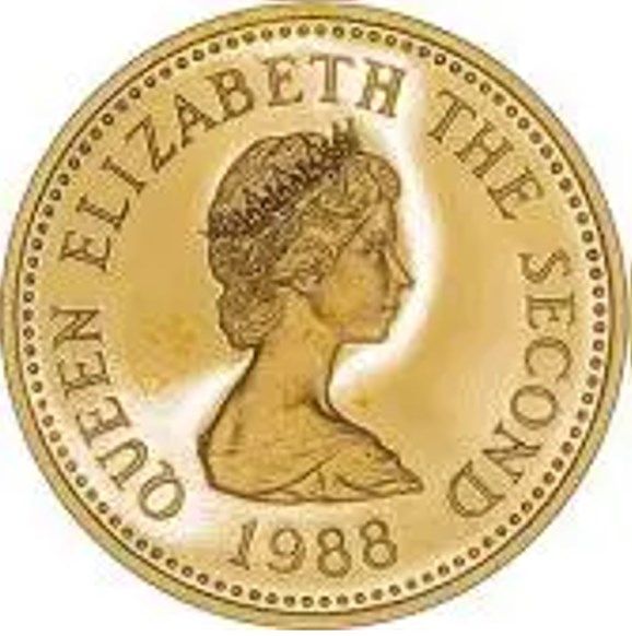 Jersey 1 Pound - Elizabeth II Trinity; Gold Proof obverse