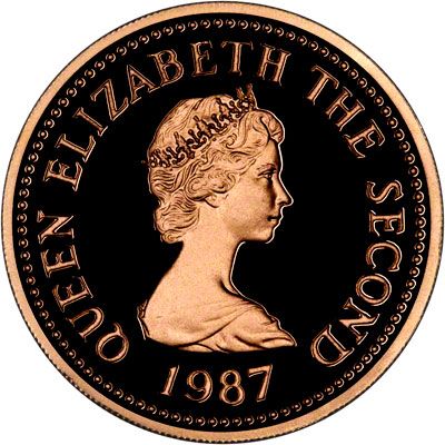 Jersey 1 Pound - Elizabeth II St. Martin; Gold Proof obverse