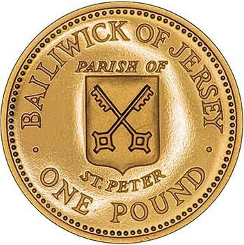 Jersey 1 Pound - Elizabeth II St. Peter; Gold Proof