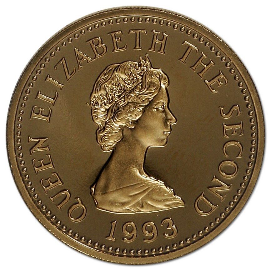 Jersey 1 Pound - Elizabeth II Brigantine, Century; Gold Proof obverse
