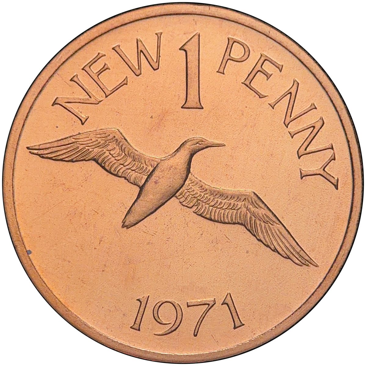Guernsey 1 New Penny - Elizabeth II