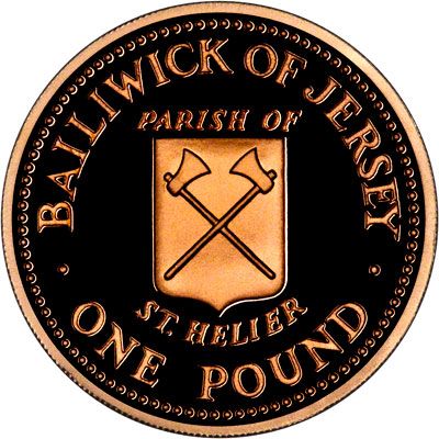 Jersey 1 Pound - Elizabeth II St. Helier; Gold Proof