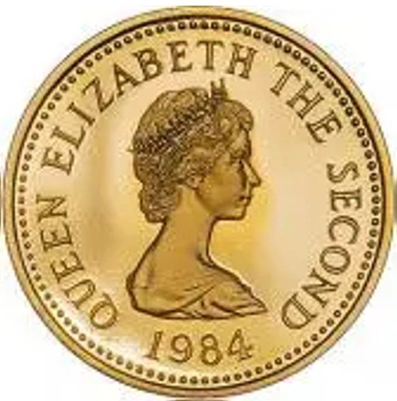 Jersey 1 Pound - Elizabeth II St. Saviour; Gold Proof obverse