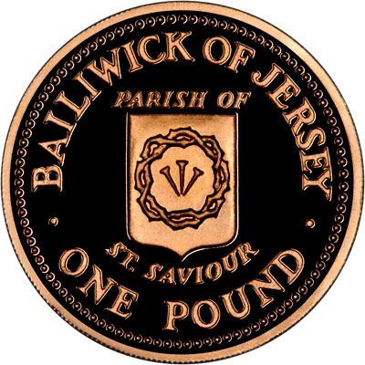 Jersey 1 Pound - Elizabeth II St. Saviour; Gold Proof