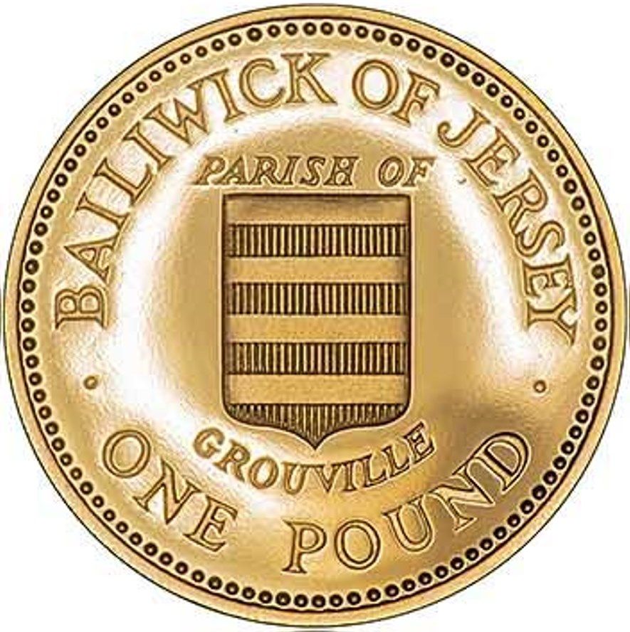Jersey 1 Pound - Elizabeth II Grouville; Gold Proof