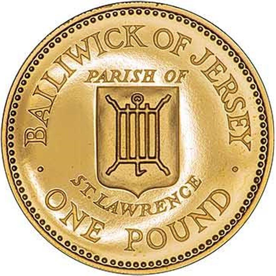 Jersey 1 Pound - Elizabeth II St. Lawrence; Gold Proof