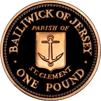 Jersey 1 Pound - Elizabeth II St. Clement; Gold Proof