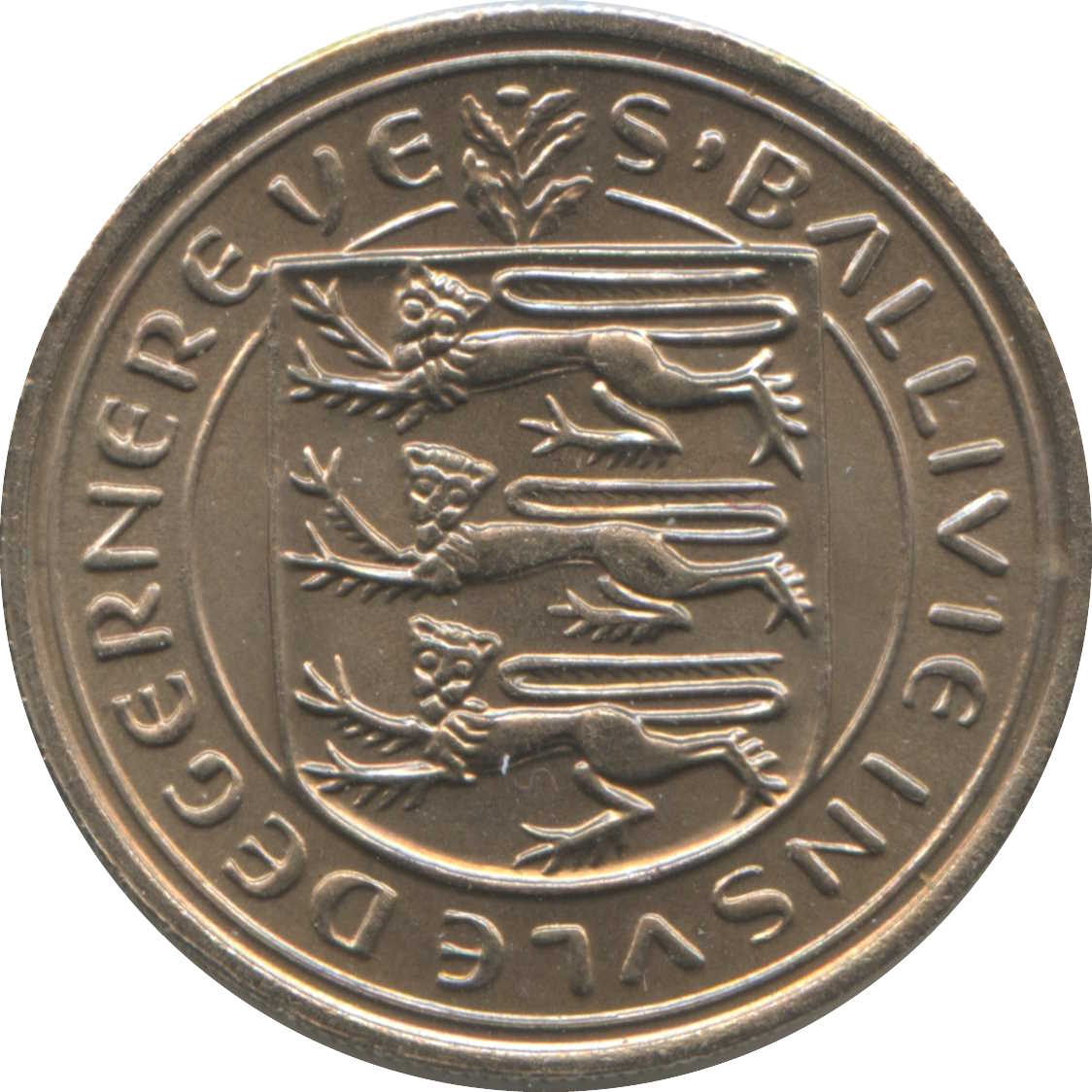 Guernsey 5 Pence - Elizabeth II obverse