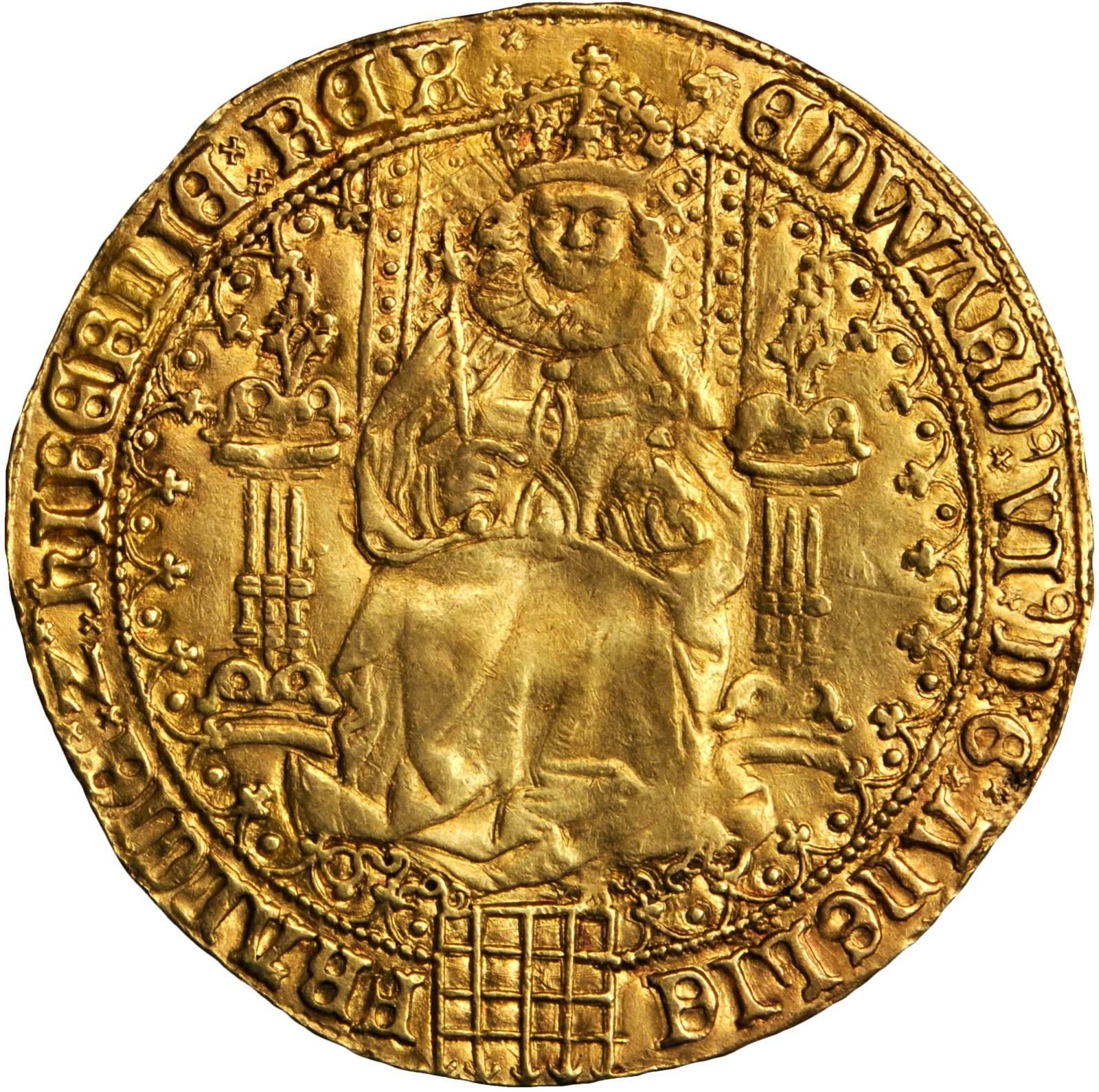 1 Fine Sovereign - Edward VI 3rd period obverse