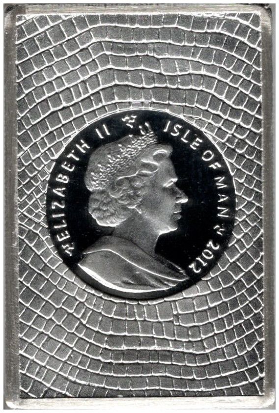 Isle of Man 1 Crown - Elizabeth II Re-Discovery of Petra obverse