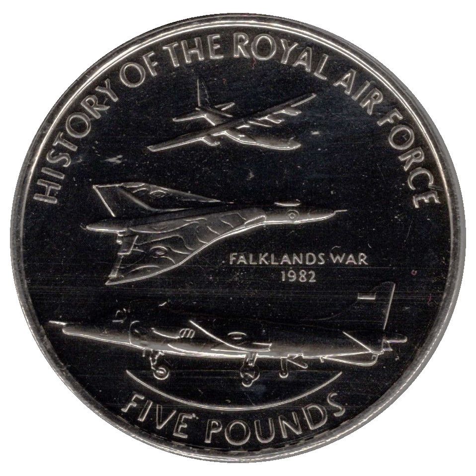 Guernsey 5 Pounds - Elizabeth II Falklands War 1982