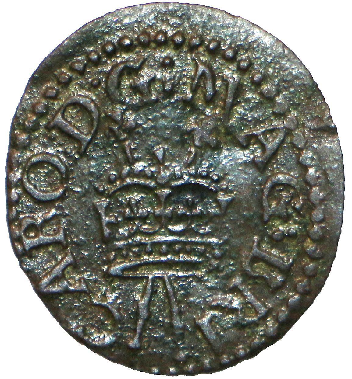 Ireland 1 Farthing - Charles I Richmond issue; type 9 obverse