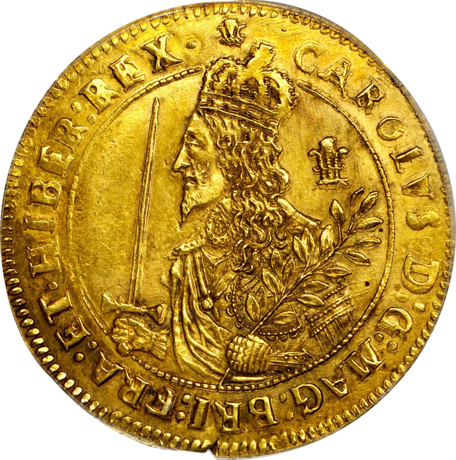 Triple Unite - Charles I Oxford Mint; 'OX' obverse