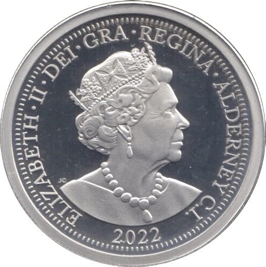 Alderney 1 Pound - Elizabeth II Remembrance Day; Silver obverse