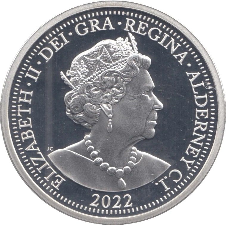 Alderney 2 Pounds - Elizabeth II Remembrance Day; Silver obverse