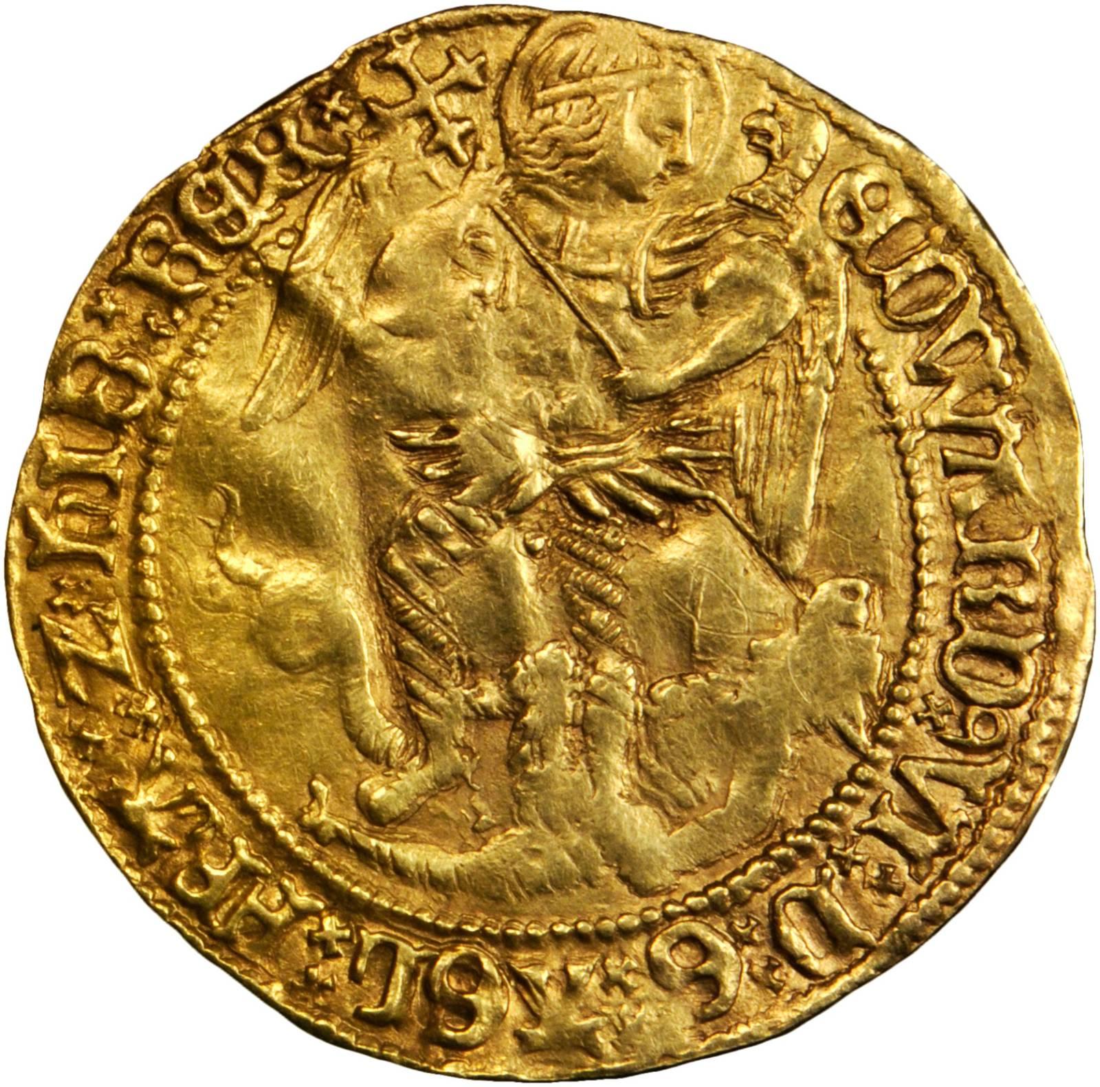 1 Angel - Edward VI 3rd period obverse