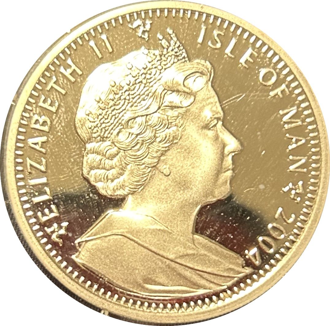 Isle of Man 1 Crown - Elizabeth II Tonkinese Cat; Silver obverse