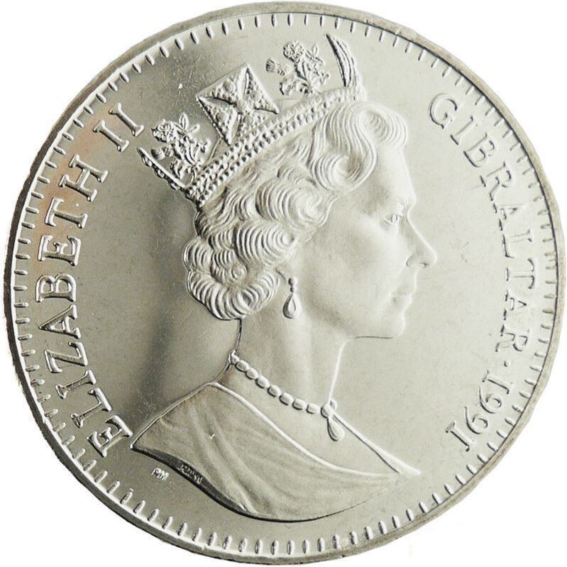 Gibraltar 1 Crown - Elizabeth II Princess Diana; Silver Proof obverse