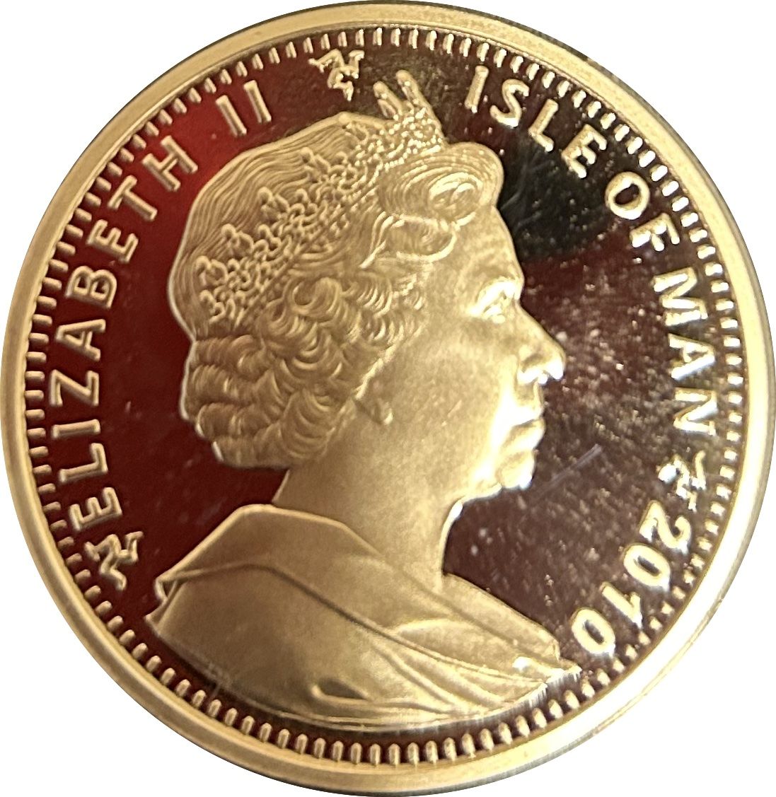 Isle of Man 1 Crown - Elizabeth II Abyssinian Cat; Silver obverse