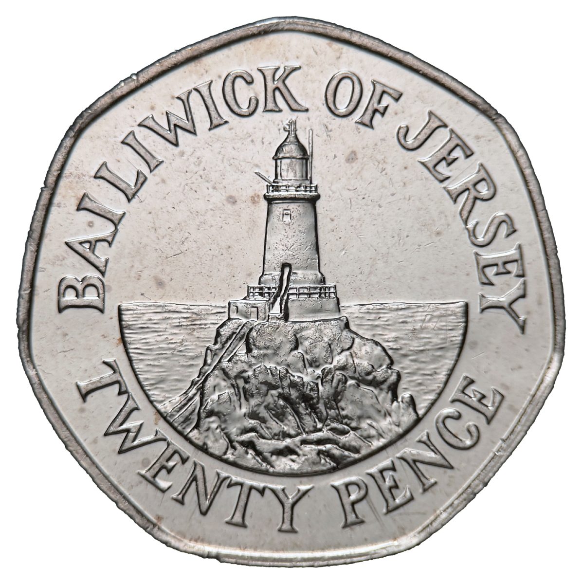 Jersey 20 Pence - Elizabeth II Corbière Lighthouse