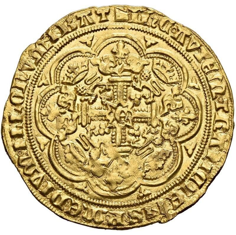 1 Noble - Edward III Pre-treaty period; series D