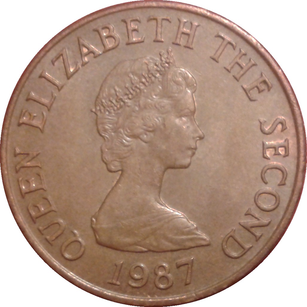 Jersey 2 Pence - Elizabeth II 2nd portrait obverse