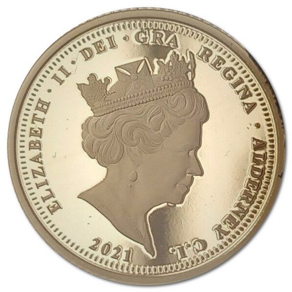 Alderney ¼ Sovereign - Elizabeth II RNLI; Roy Barker I obverse