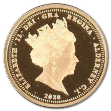 Alderney 2 Sovereigns - Elizabeth II Dunkirk Evacuation obverse