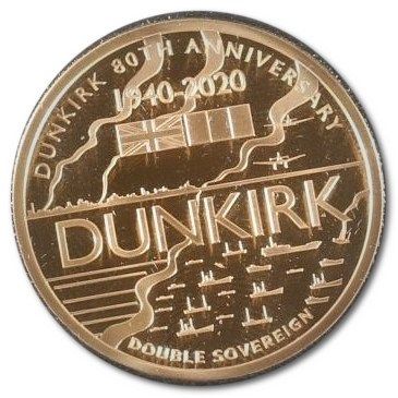 Alderney 2 Sovereigns - Elizabeth II Dunkirk Evacuation
