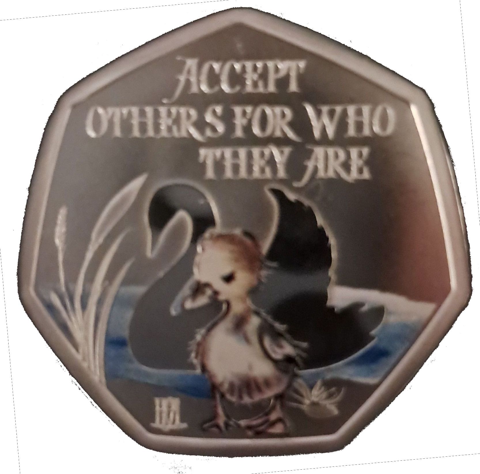 Ascension Island 50 Pence - Elizabeth II Hans Christian Andersen - The Ugly Duckling