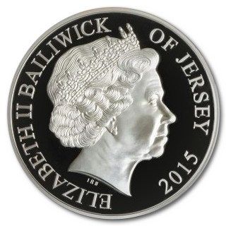 Jersey 10 Pounds - Elizabeth II Winston Churchill obverse