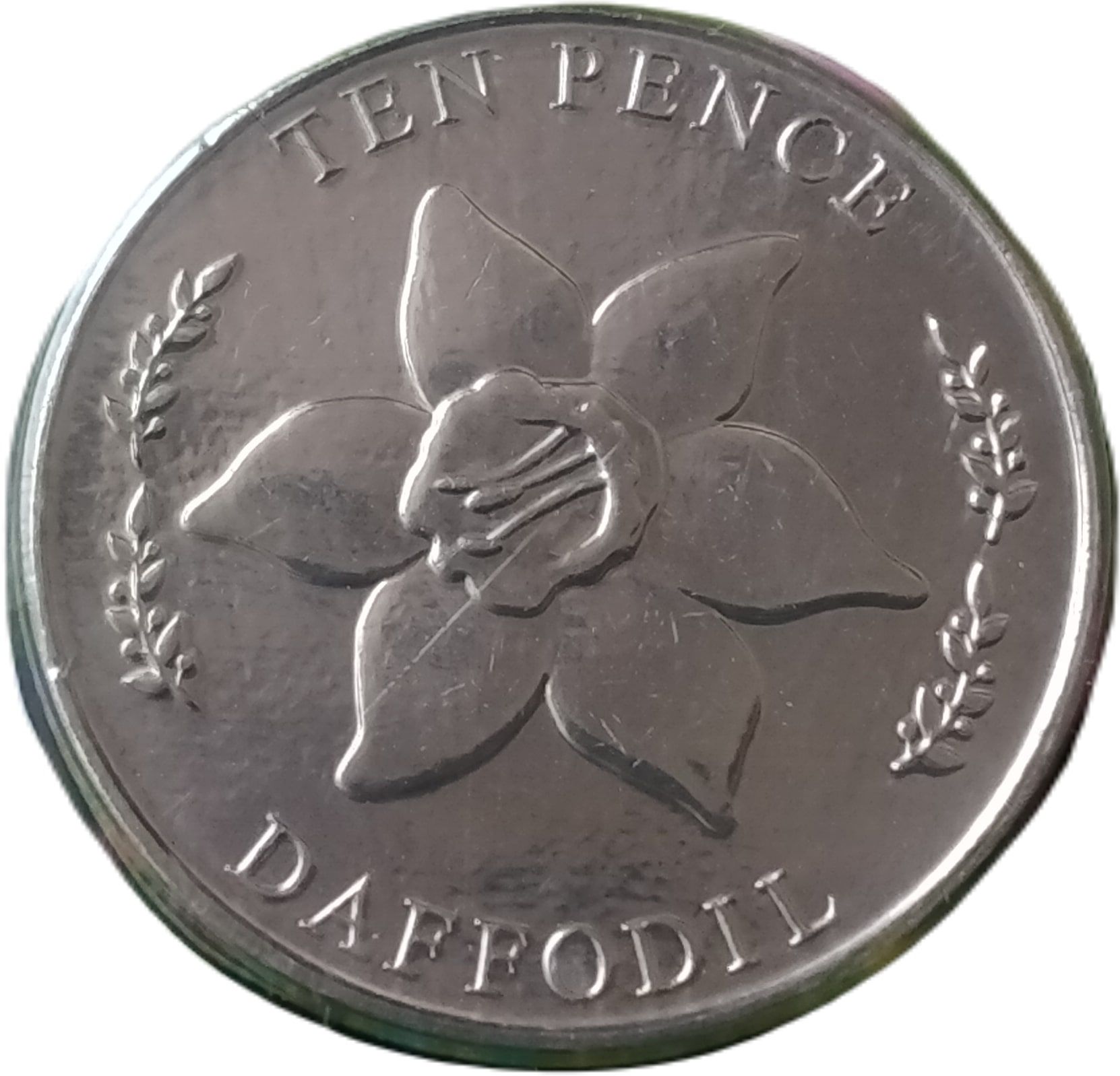 Jersey 10 Pence - Elizabeth II Daffodil