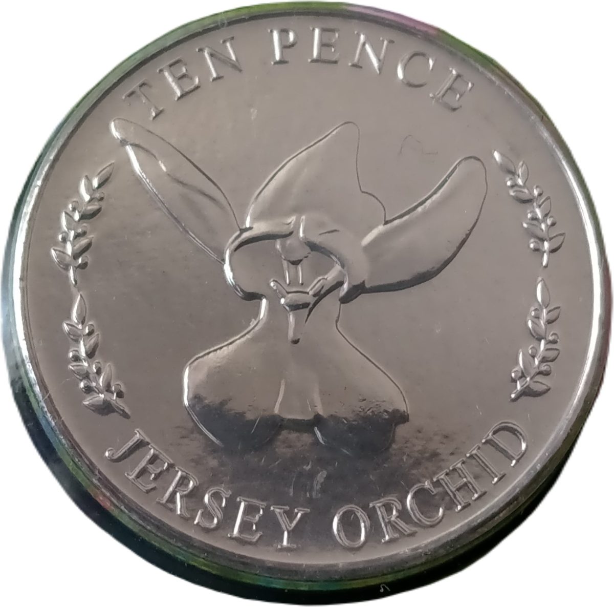 Jersey 10 Pence - Elizabeth II Jersey Orchid reverse