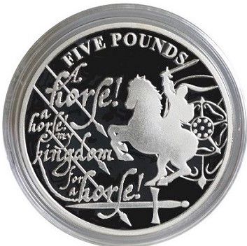 Jersey 5 Pounds - Elizabeth II Shakespeare - Richard III reverse