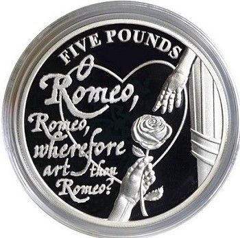 Jersey 5 Pounds - Elizabeth II Shakespeare - Romeo and Juliet reverse