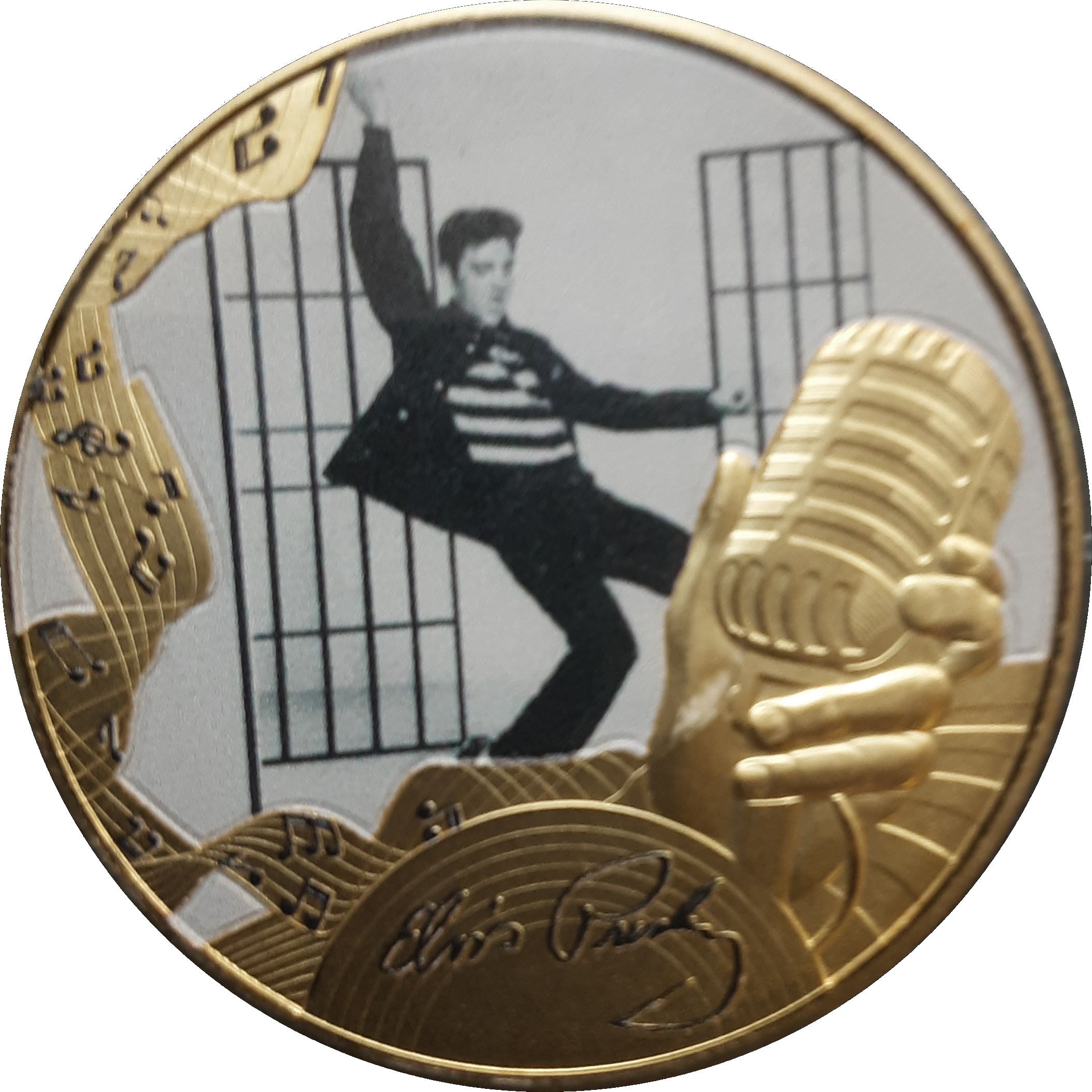 Gibraltar 1 Crown - Elizabeth II Elvis Presley - Jail House Rock