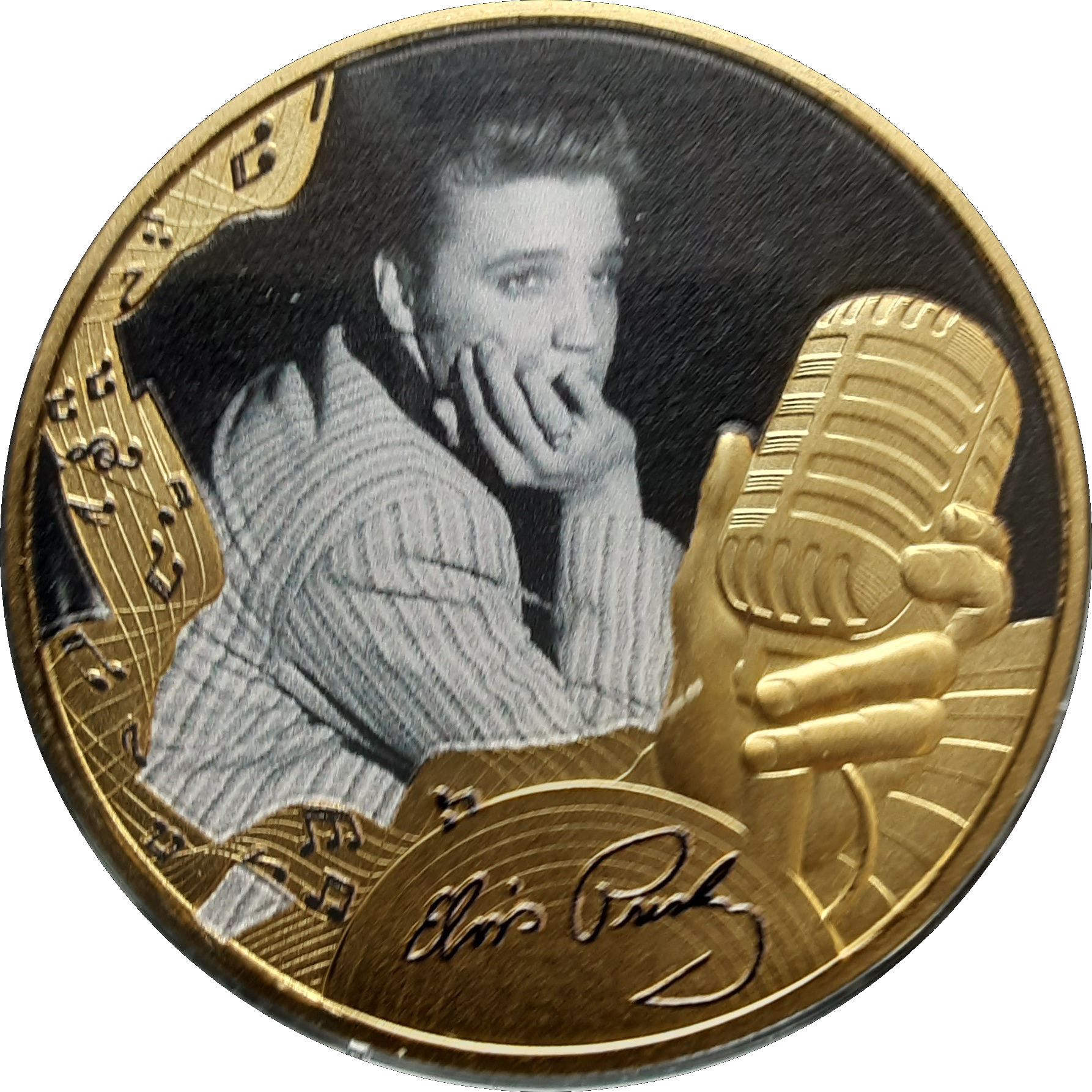Gibraltar 1 Crown - Elizabeth II Elvis Presley - Can’t help falling in love