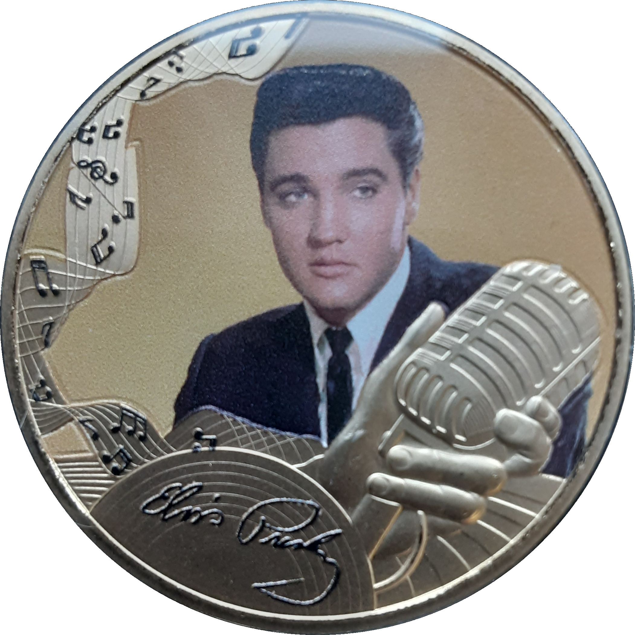 Gibraltar 1 Crown - Elizabeth II Elvis Presley - Heartbreak Hotel