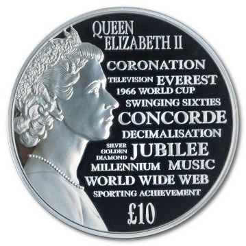 Guernsey 10 Pounds - Elizabeth II Reflections of a Reign