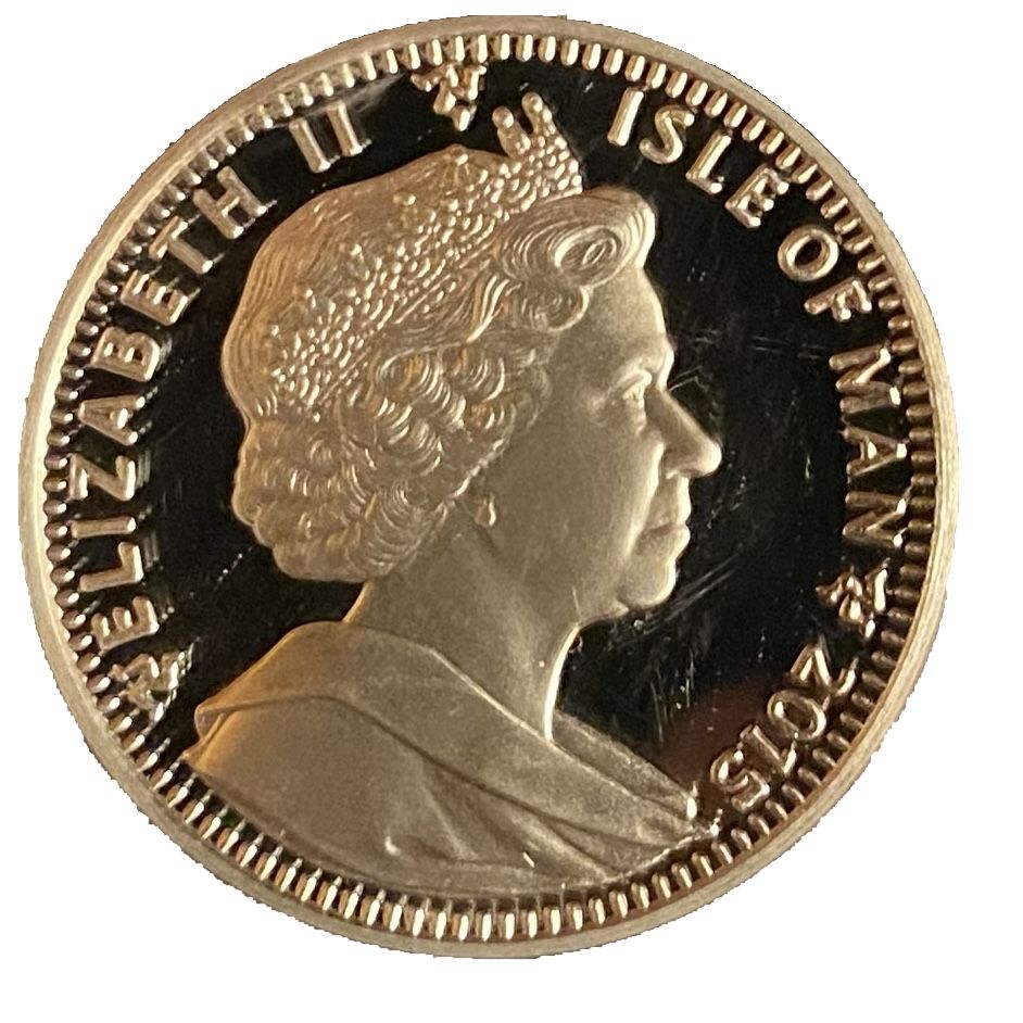 Isle of Man 1 Crown - Elizabeth II Longest reigning monarch; Silver Proof obverse