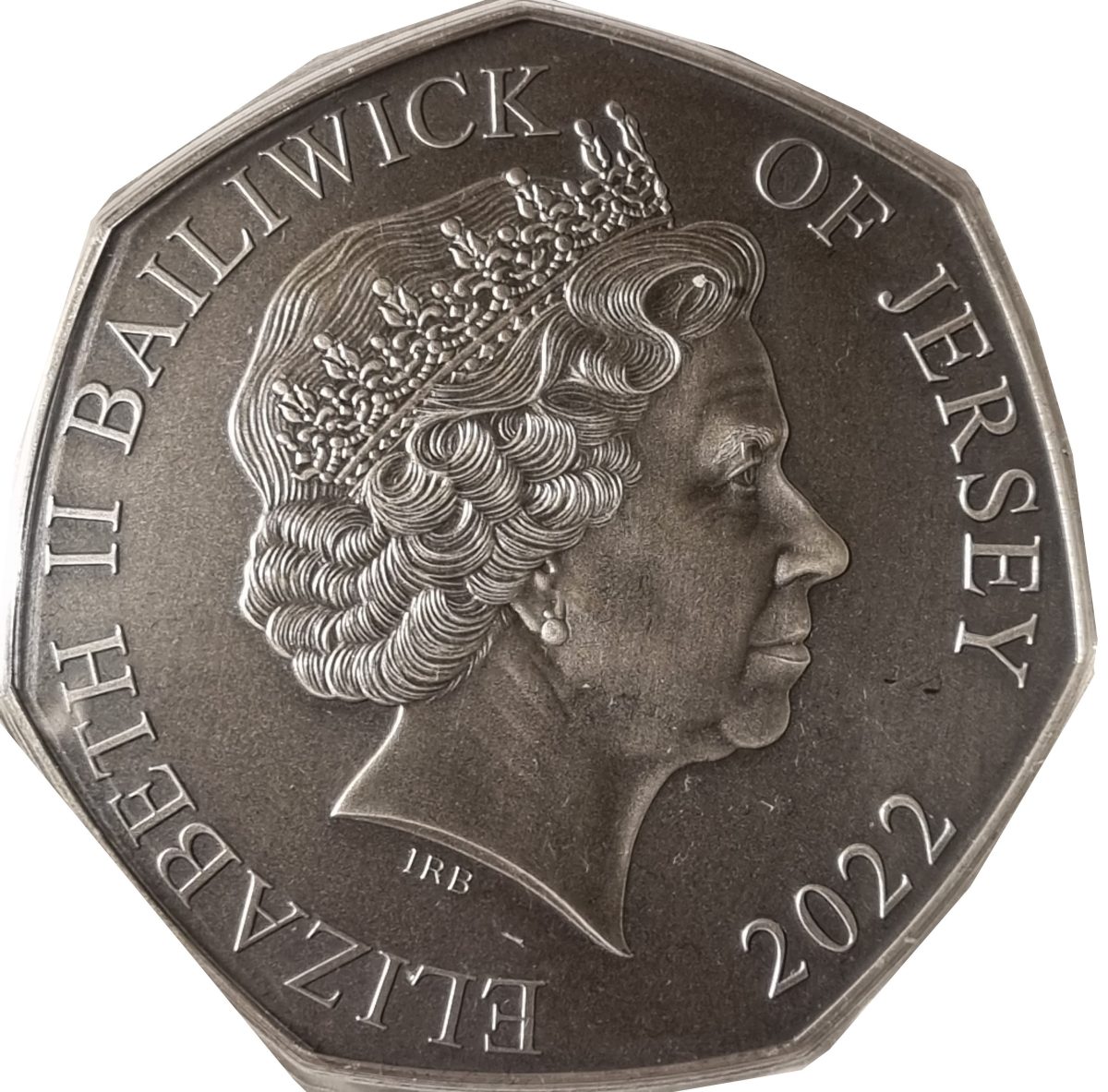 Jersey 50 Pence - Elizabeth II HMS Victory, at full sail obverse