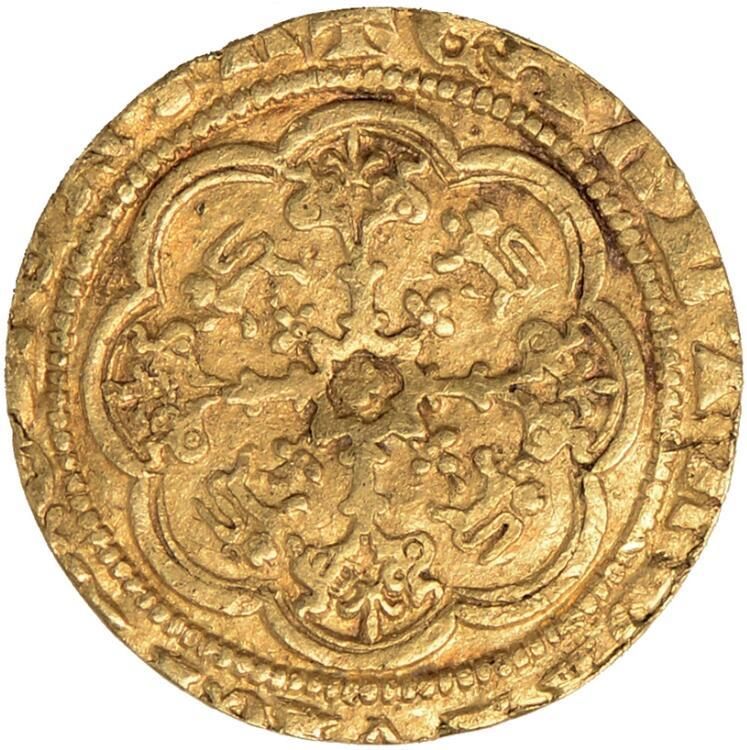¼ Noble - Edward III Treaty period; Calais