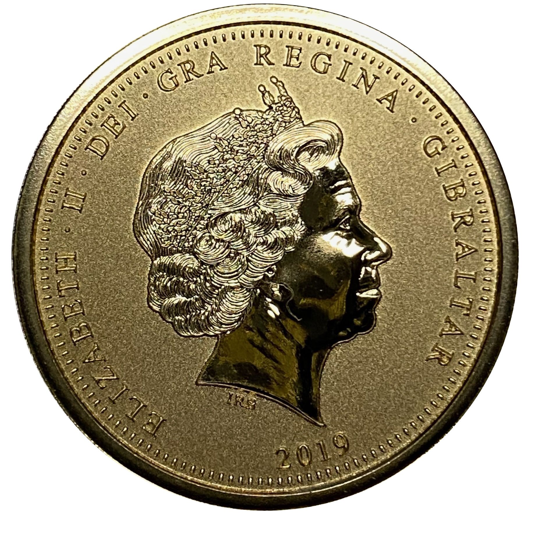 Gibraltar 1 Sovereign - Elizabeth II Concorde 50th Anniversary