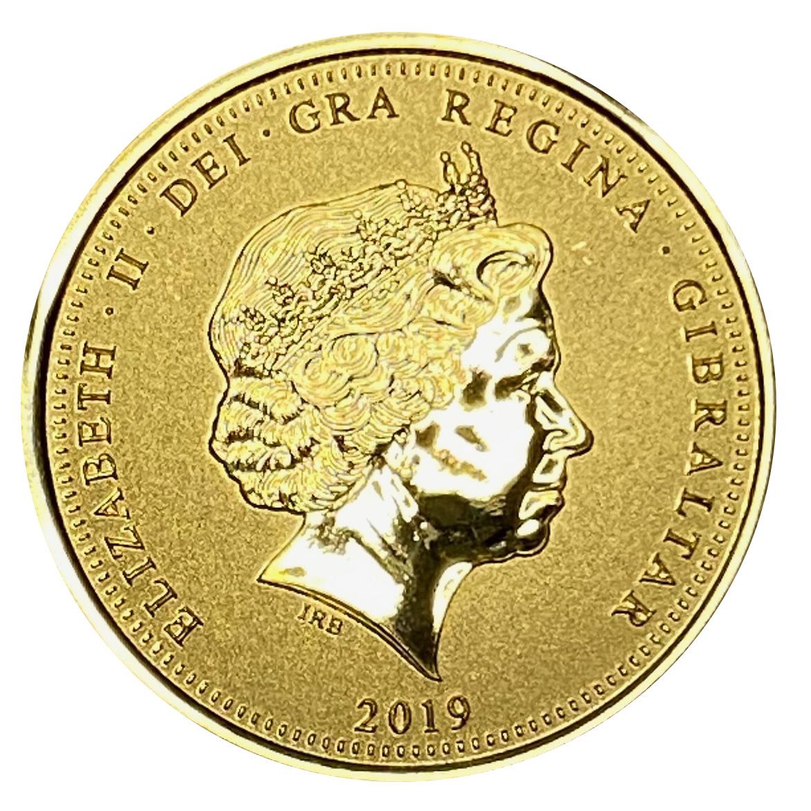Gibraltar ½ Sovereign - Elizabeth II Concorde 50th Anniversary obverse