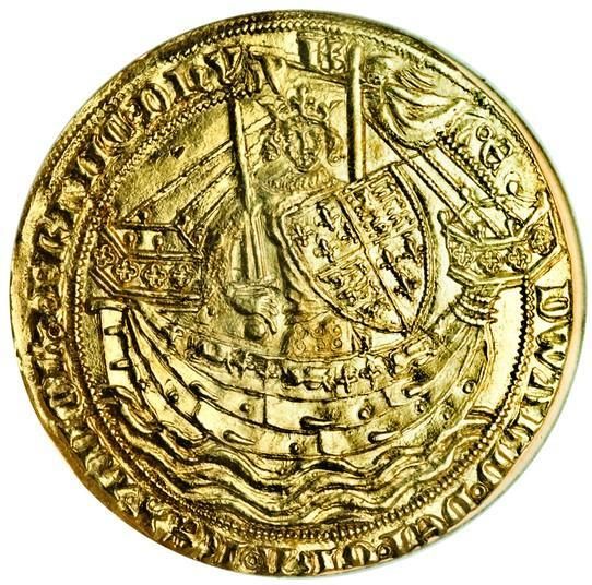 1 Noble - Edward III Post-Treaty period; London obverse