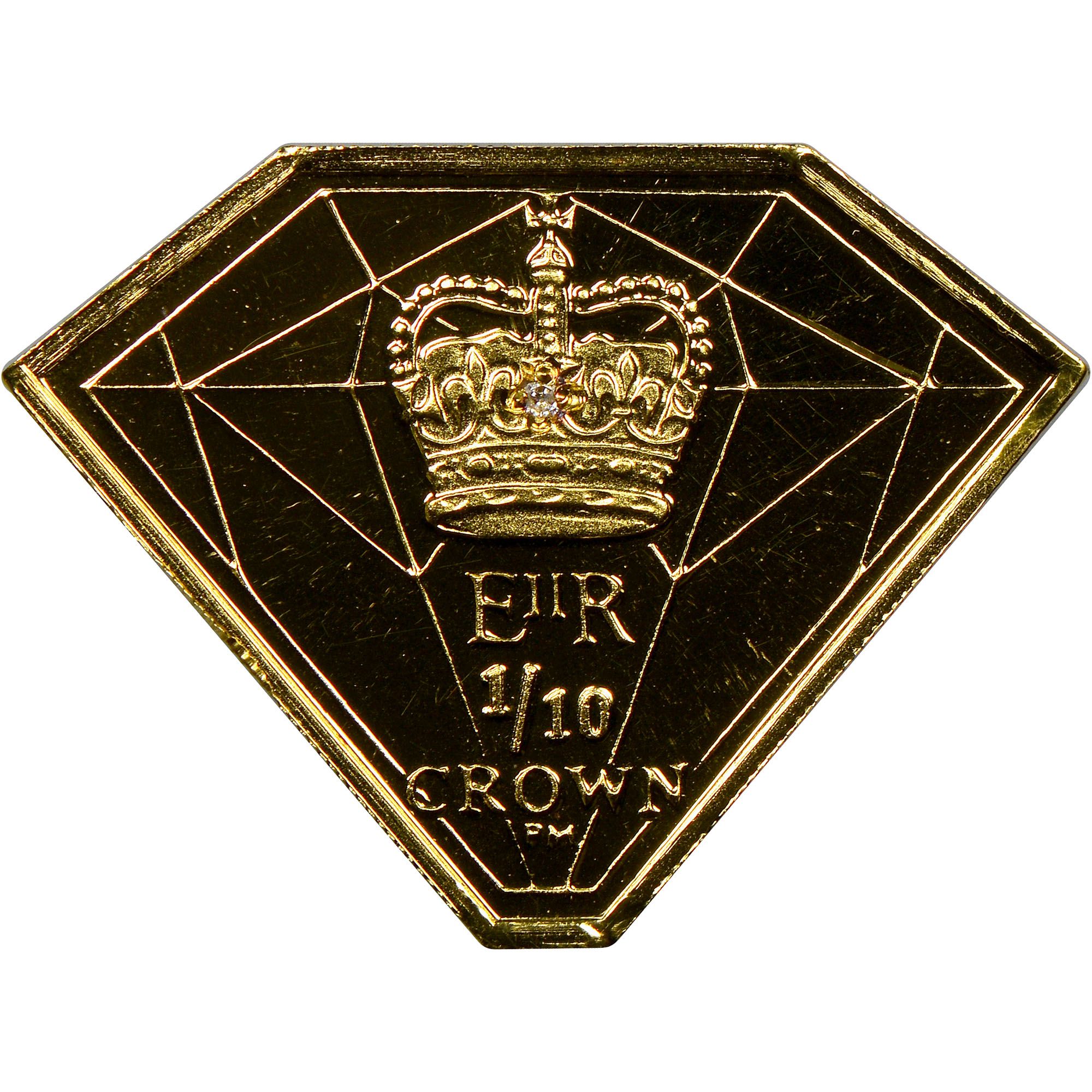 Isle of Man ⅒ Crown - Elizabeth II Diamond Jubilee of Accession