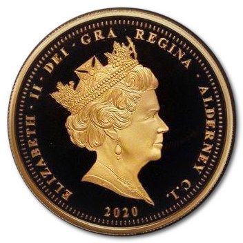 Alderney 1 Pound - Elizabeth II Dunkirk Evacuation obverse