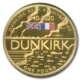 Alderney 1 Pound - Elizabeth II Dunkirk Evacuation reverse